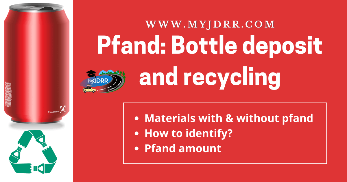 Pfand - Bottle deposit and recycling - Save money